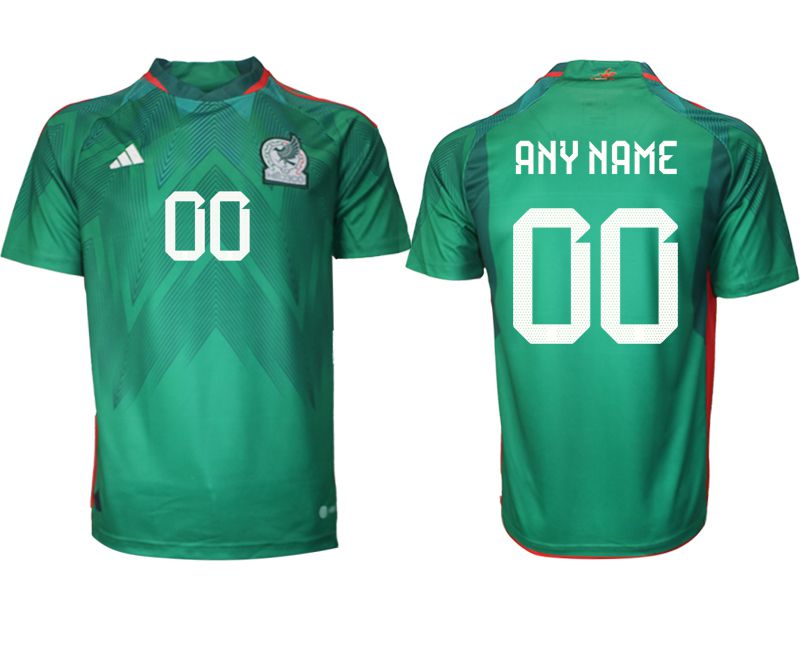 Men 2022 World Cup National Team Mexico home aaa version green customized Soccer Jerseys->mexico jersey->Soccer Country Jersey